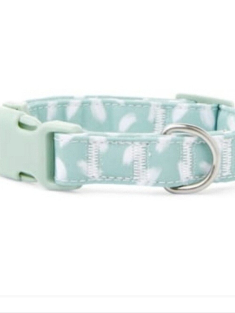 YOULY The Artist Green & White Brushstroke-Print Dog Collar-Medium